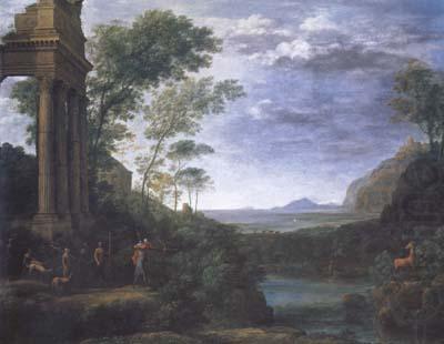 Claude Lorrain Landscape with Ascanius Shooting the Stag (mk17) china oil painting image